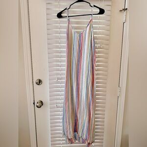 Multicolored Linen Sun Dress